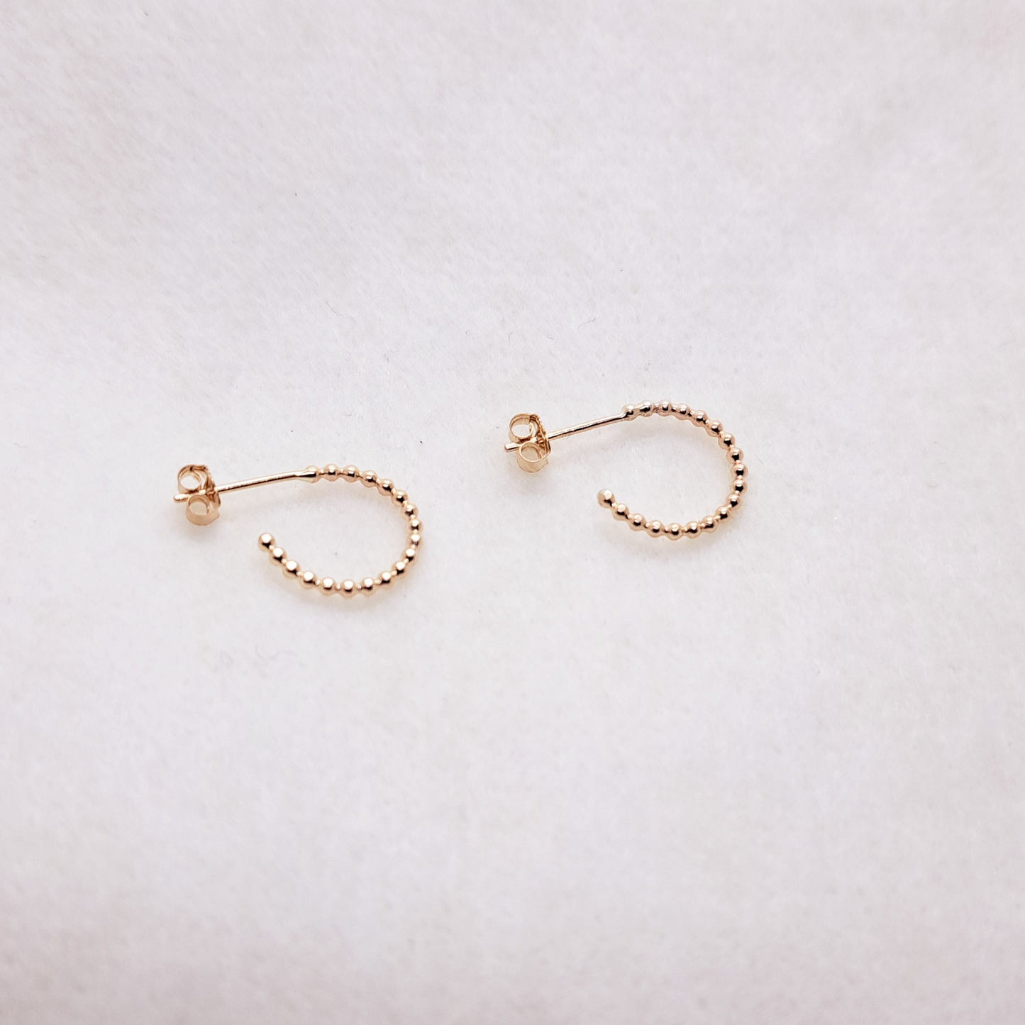 Mini Bead Hoops