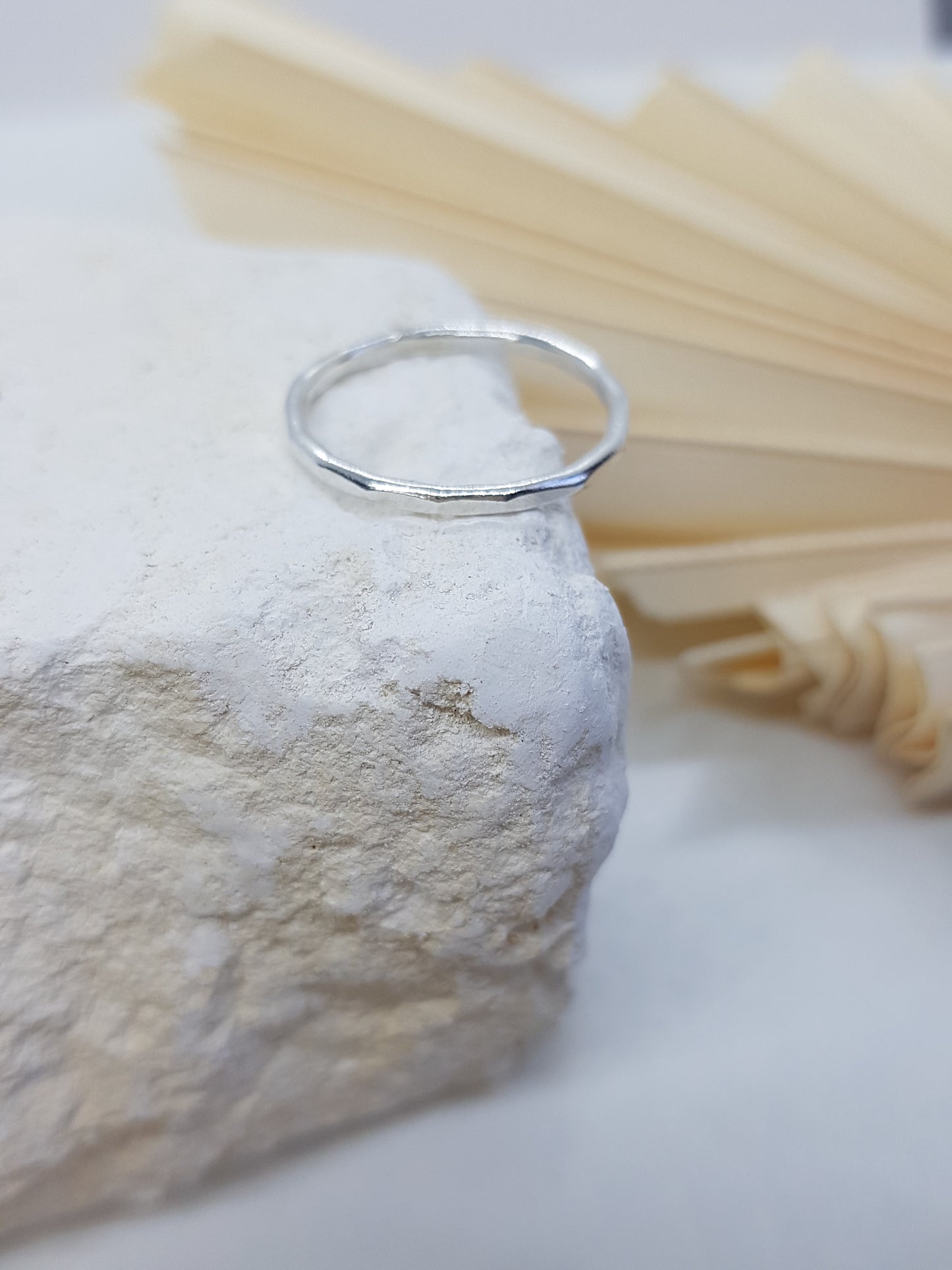 Hina - Hammered Stacker Ring