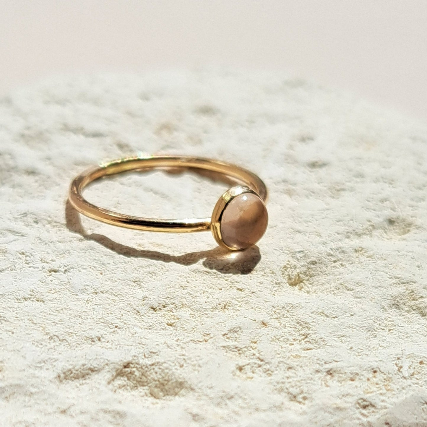 Ren - Rose Quartz Stacker Ring