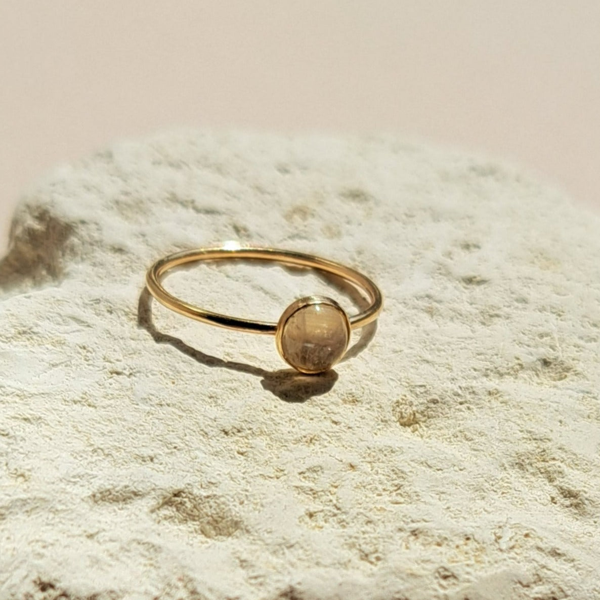 Ren - Moonstone Stacker Ring