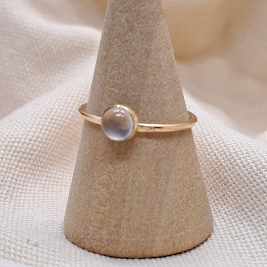 Ren - Rose Quartz Stacker Ring