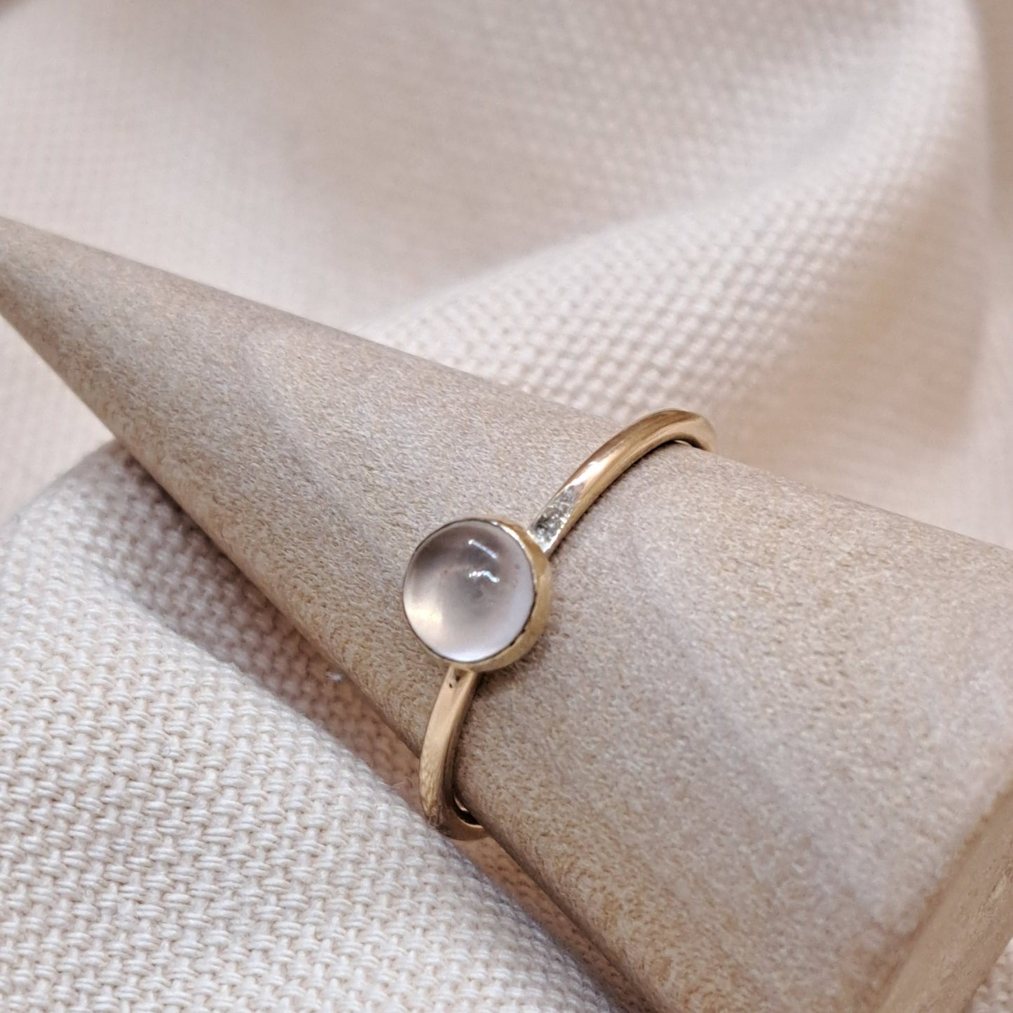 Ren - Moonstone Stacker Ring