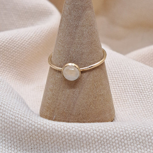 Ren - Moonstone Stacker Ring